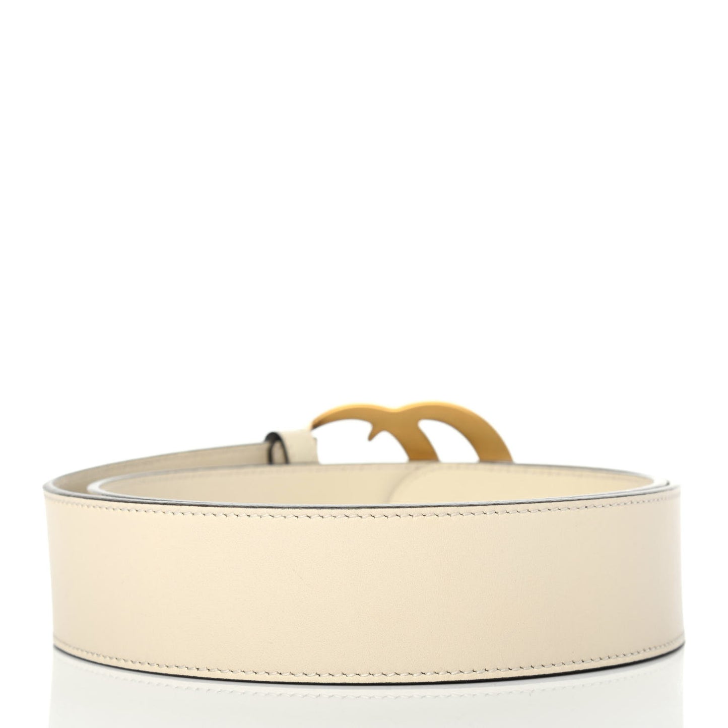 Calfskin Double G 40mm Belt 85 34 Mystic White