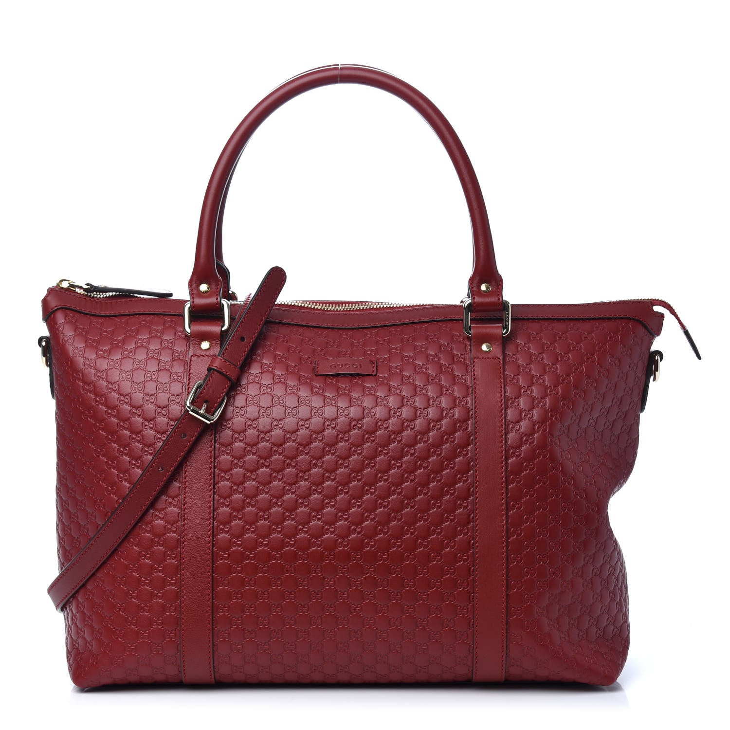Gucci Soft Microguccissima Medium Zippered Satchel Rosso 1 of 9