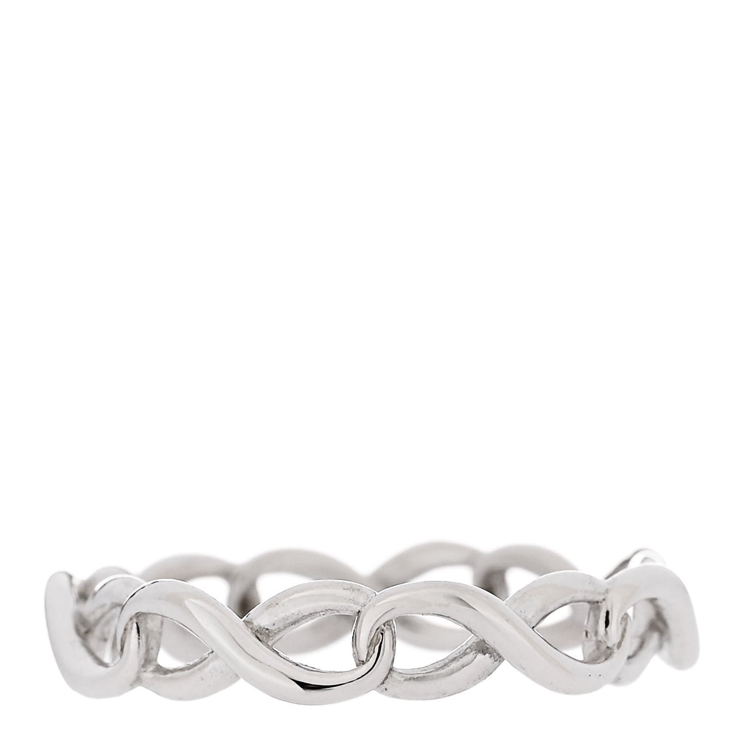 Sterling Silver Narrow Infinity Band Ring 52 6