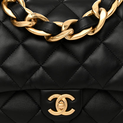 Chanel Lambskin Quilted Large CC Funky Town Flap Black 8 of 10