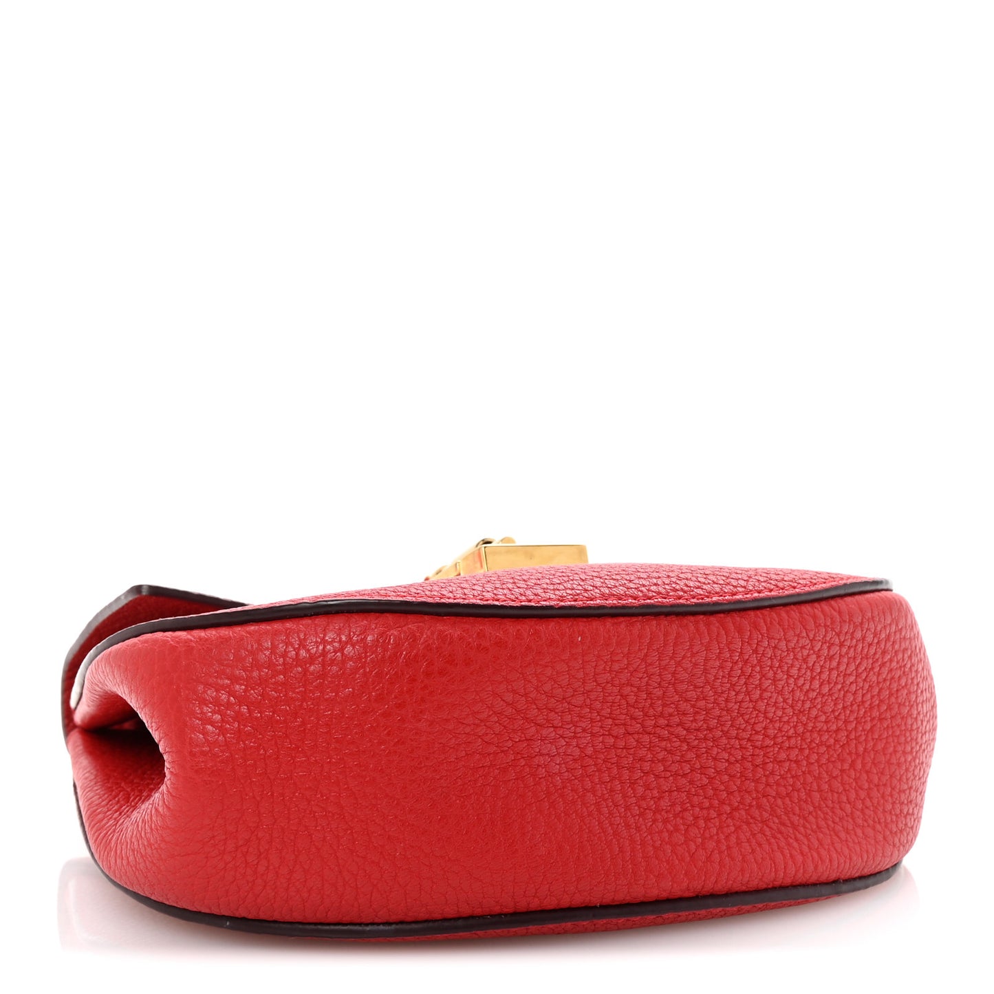 Grained Lambskin Mini Drew Shoulder Bag Plaid Red