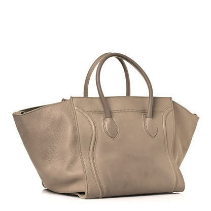 Celine Supple Calfskin Medium Phantom Luggage Beige 3 of 19