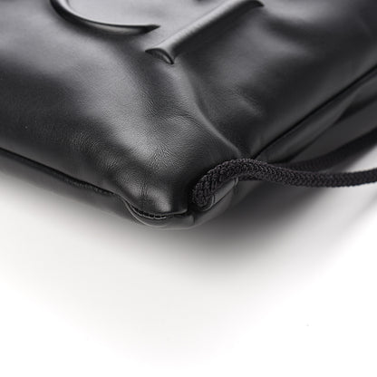 Gucci Calfskin Small GucciGhost Drawstring Backpack Black 8 of 9