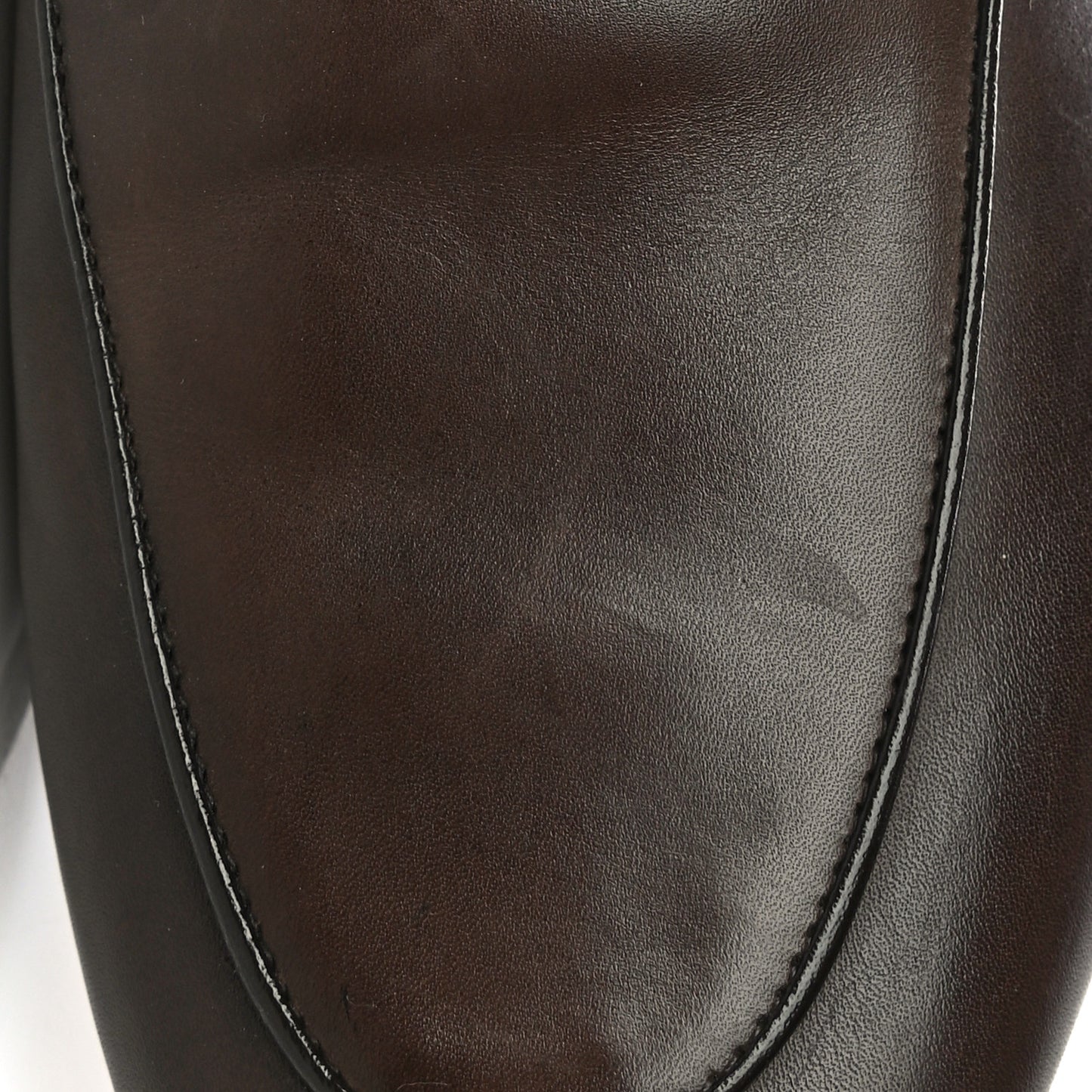 Calfskin Fur Womens Princetown Slippers 36.5 Brown