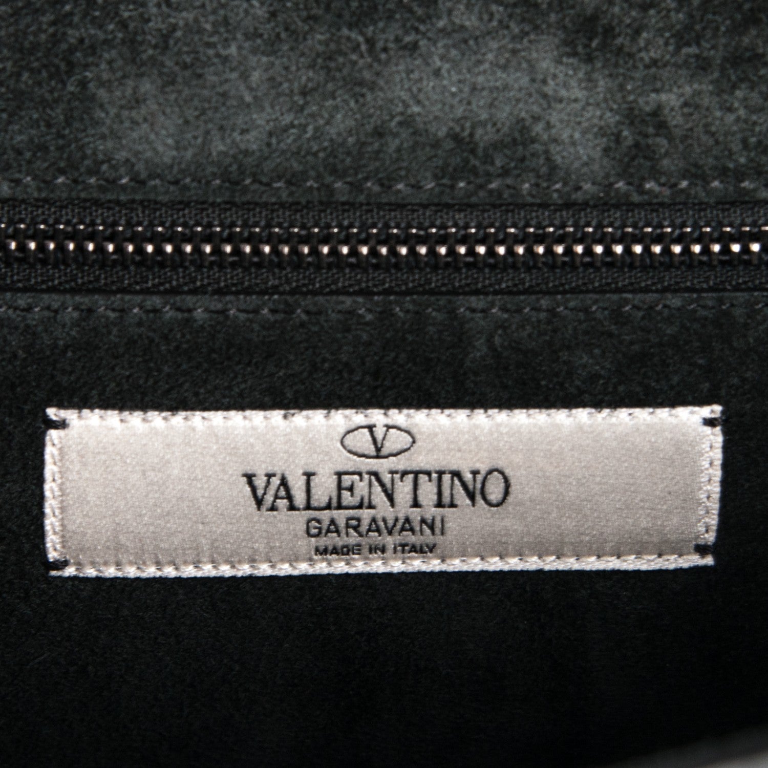 Valentino Garavani Pebbled Calfskin Star Studded Medium Lock Flap Black 6 of 6