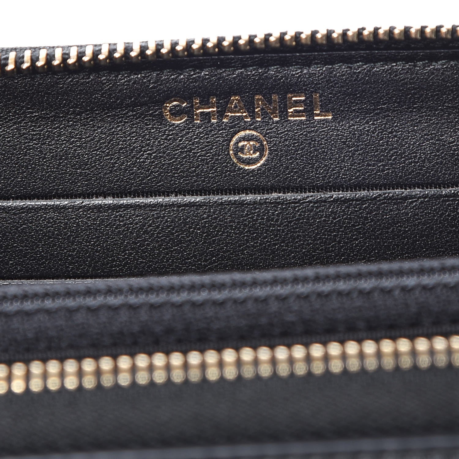 Chanel Caviar Quilted Small Filigree Zip Around Wallet Black 6 of 9