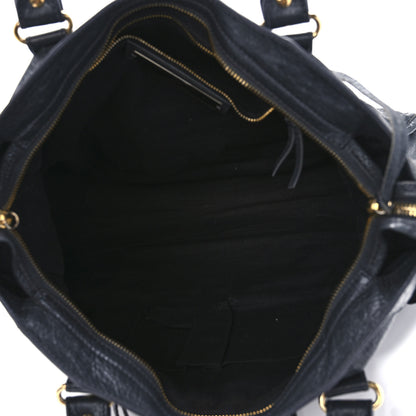 Balenciaga Agneau Classic Gold Hardware City Gris Fossile Anthracite 5 of 11