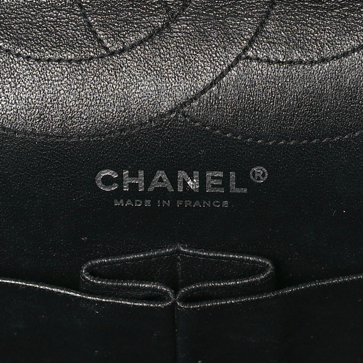 Glazed Aged Calfskin Quilted 2.55 Reissue 227 Flap So Black