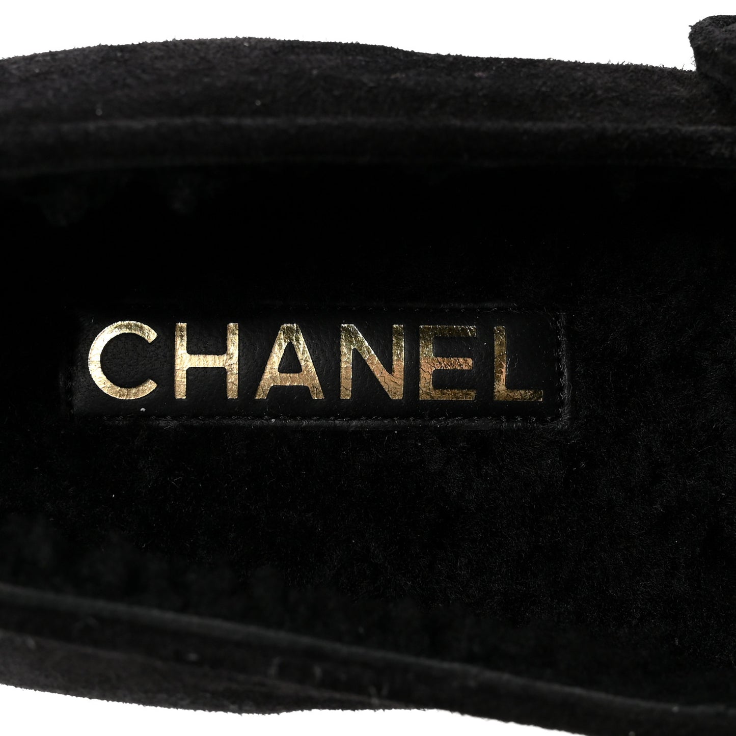 Suede Cap Toe CC Mary Jane Flats 37 Black