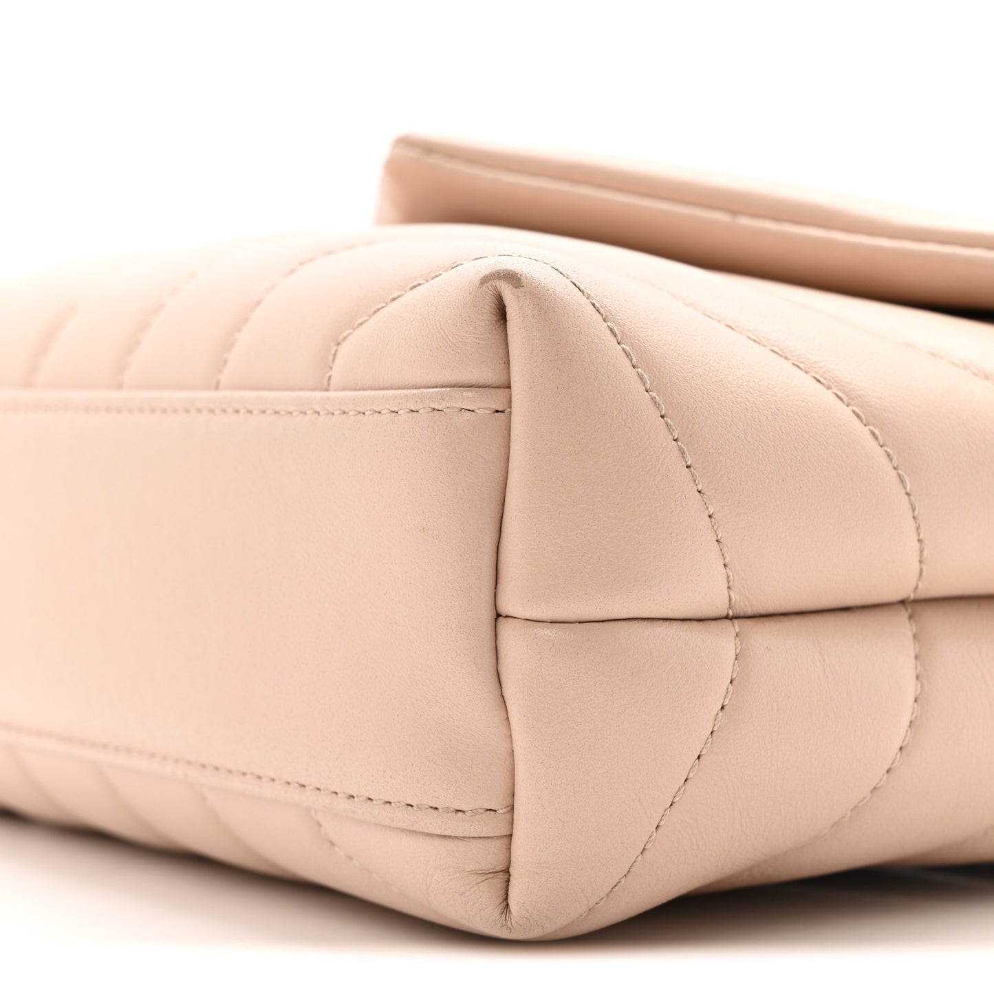 Calfskin Y Quilted Monogram Toy Loulou Crossbody Bag Nude Powder