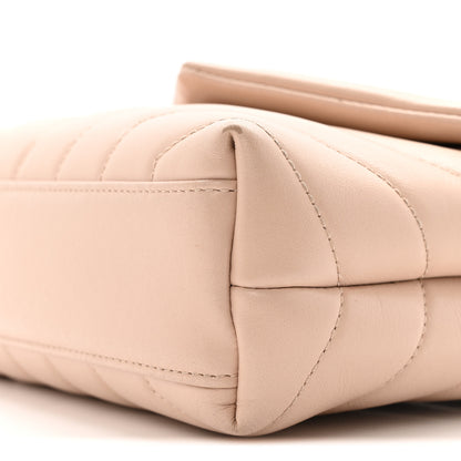 Saint Laurent Calfskin Y Quilted Monogram Toy Loulou Crossbody Bag Nude Powder 11 of 15