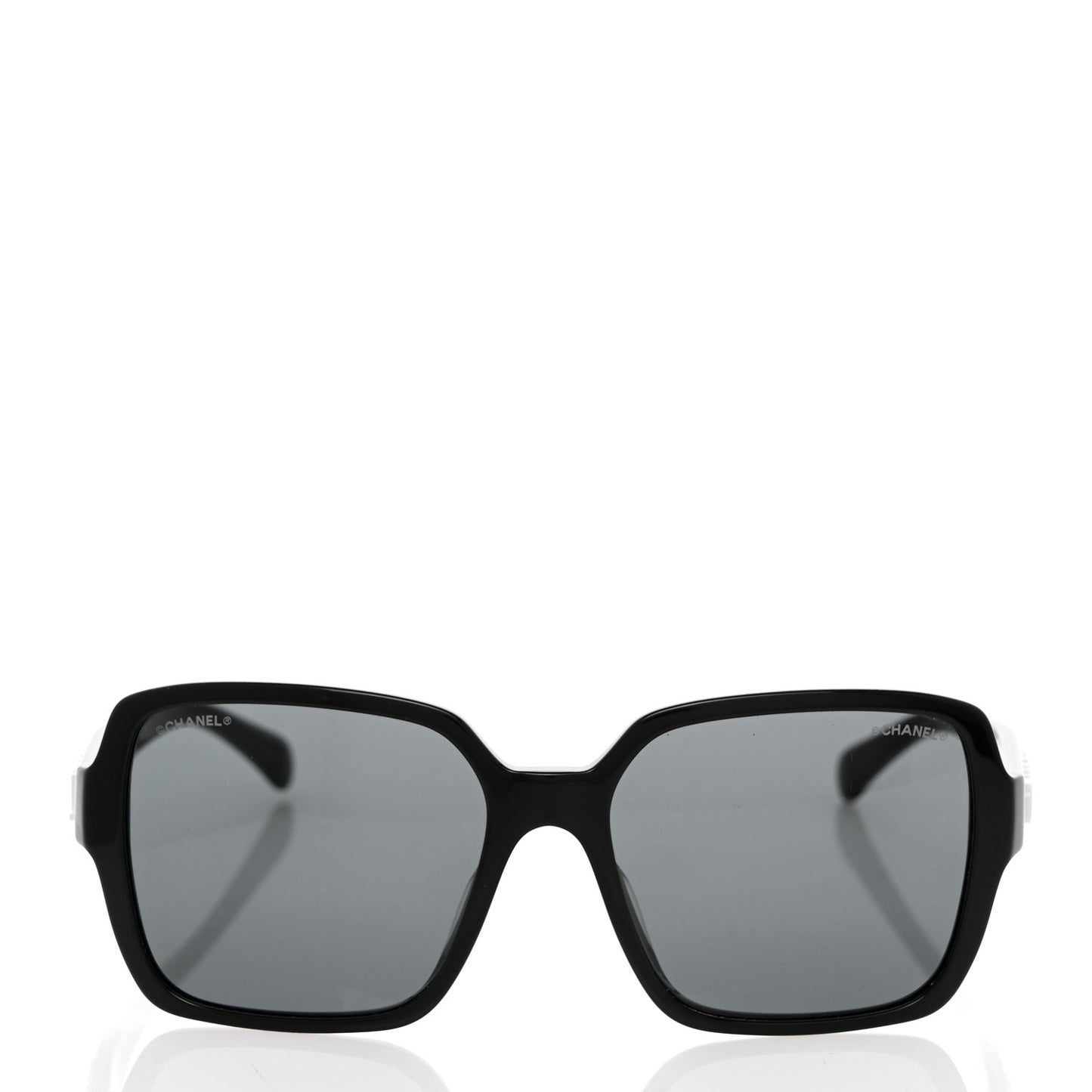 Acetate Polarized Square Sunglasses 5408-A Black