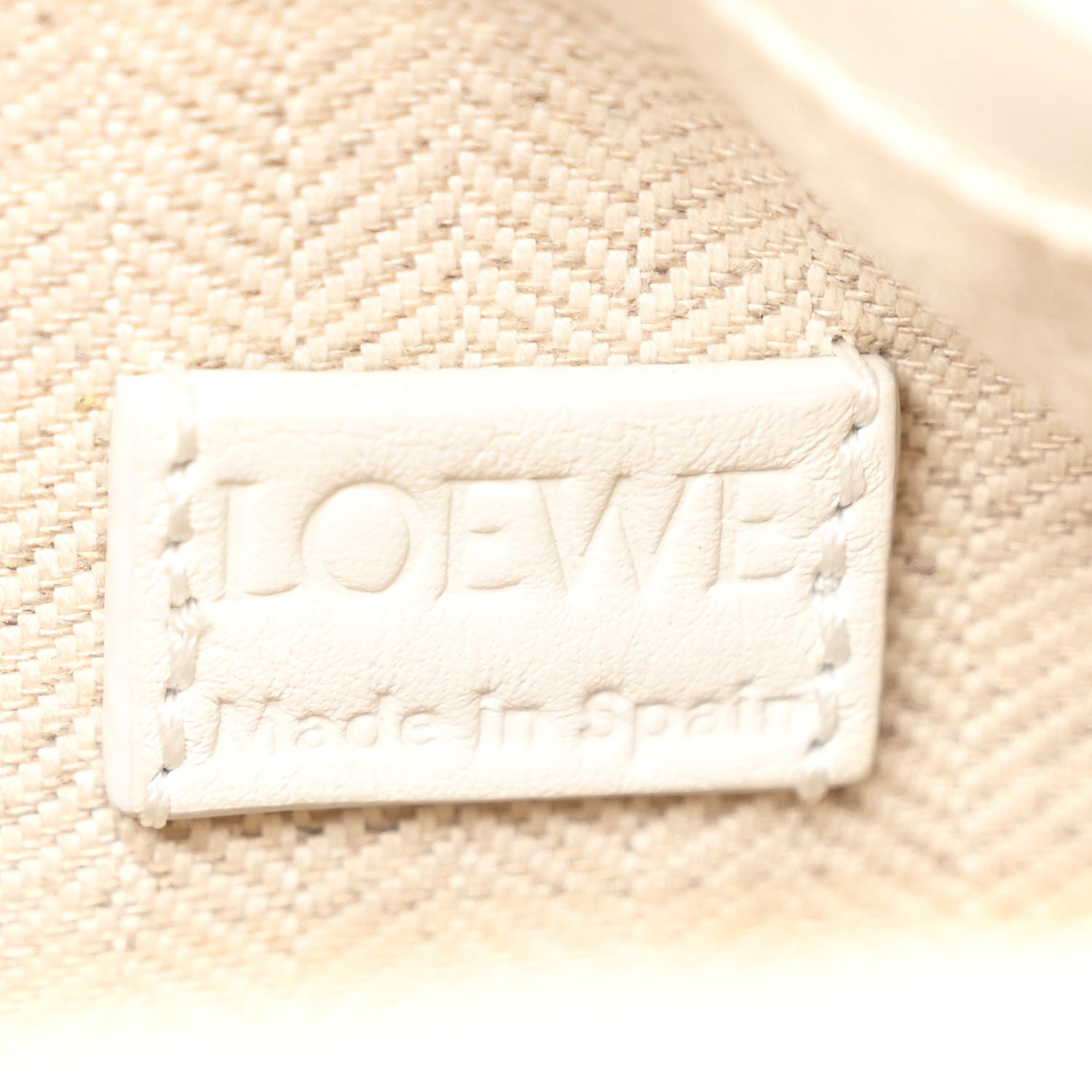 Loewe Calfskin Mini Puzzle Edge Bag Soft White Paper Craft 6 of 11
