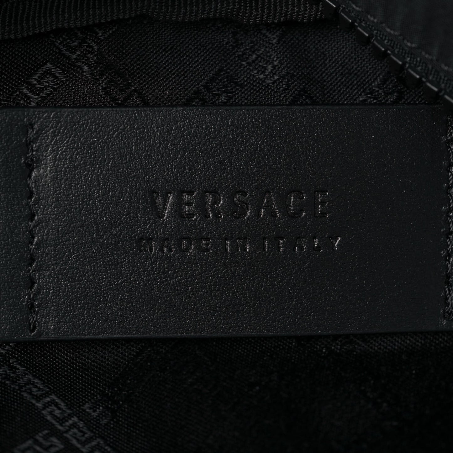 Nylon Palazzo Medusa Belt Bag Black