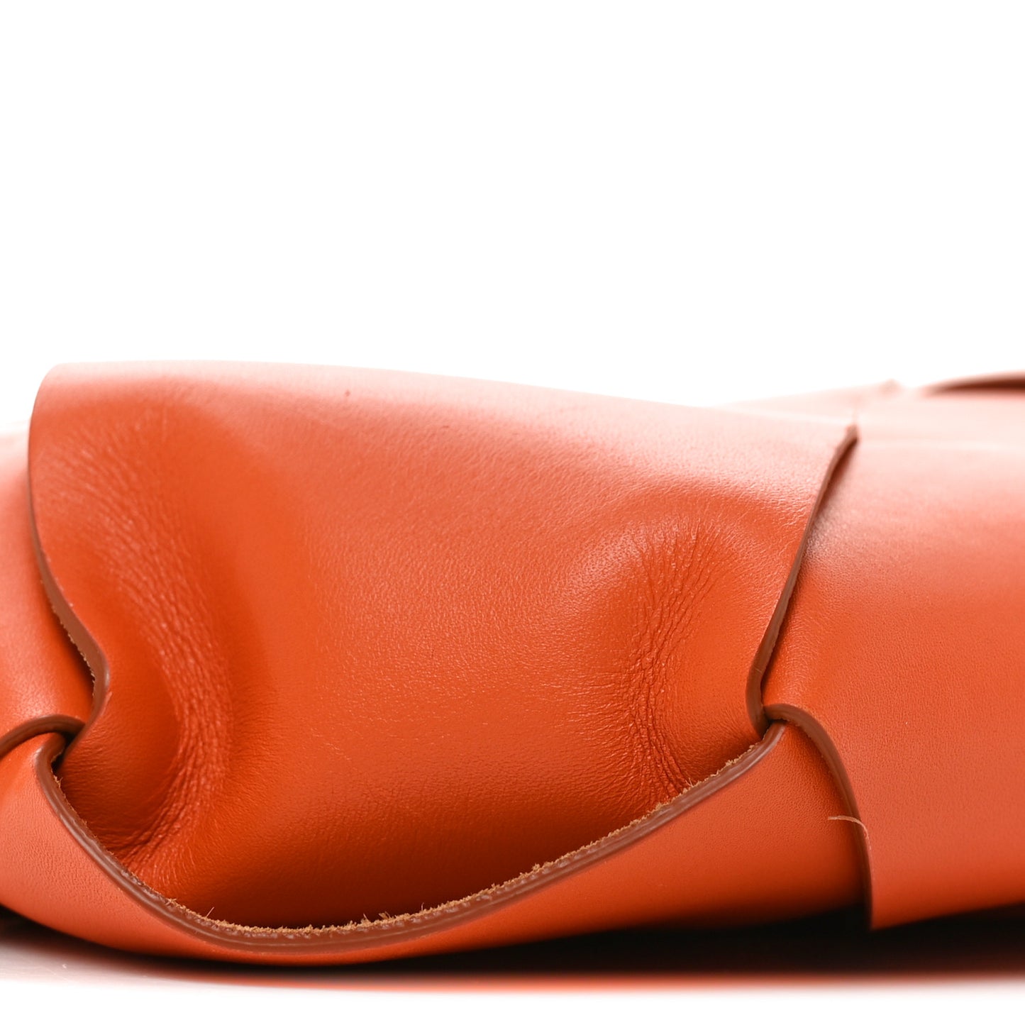 French Calfskin Small Slip Tote Orange