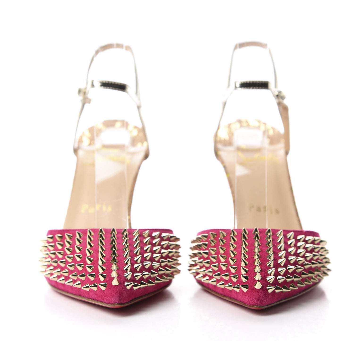 Suede Lame Cork Baila Spike 100 Pumps 37.5 Rosa