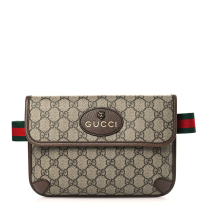 Gucci GG Supreme Monogram Neo Vintage Web Belt Bag Brown 1 of 9