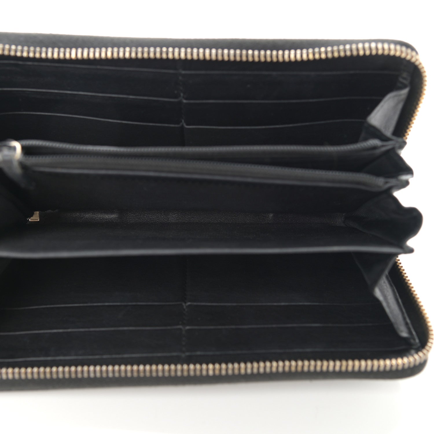 Gucci Microguccissima Bow Zip Around Wallet Black 5 of 12