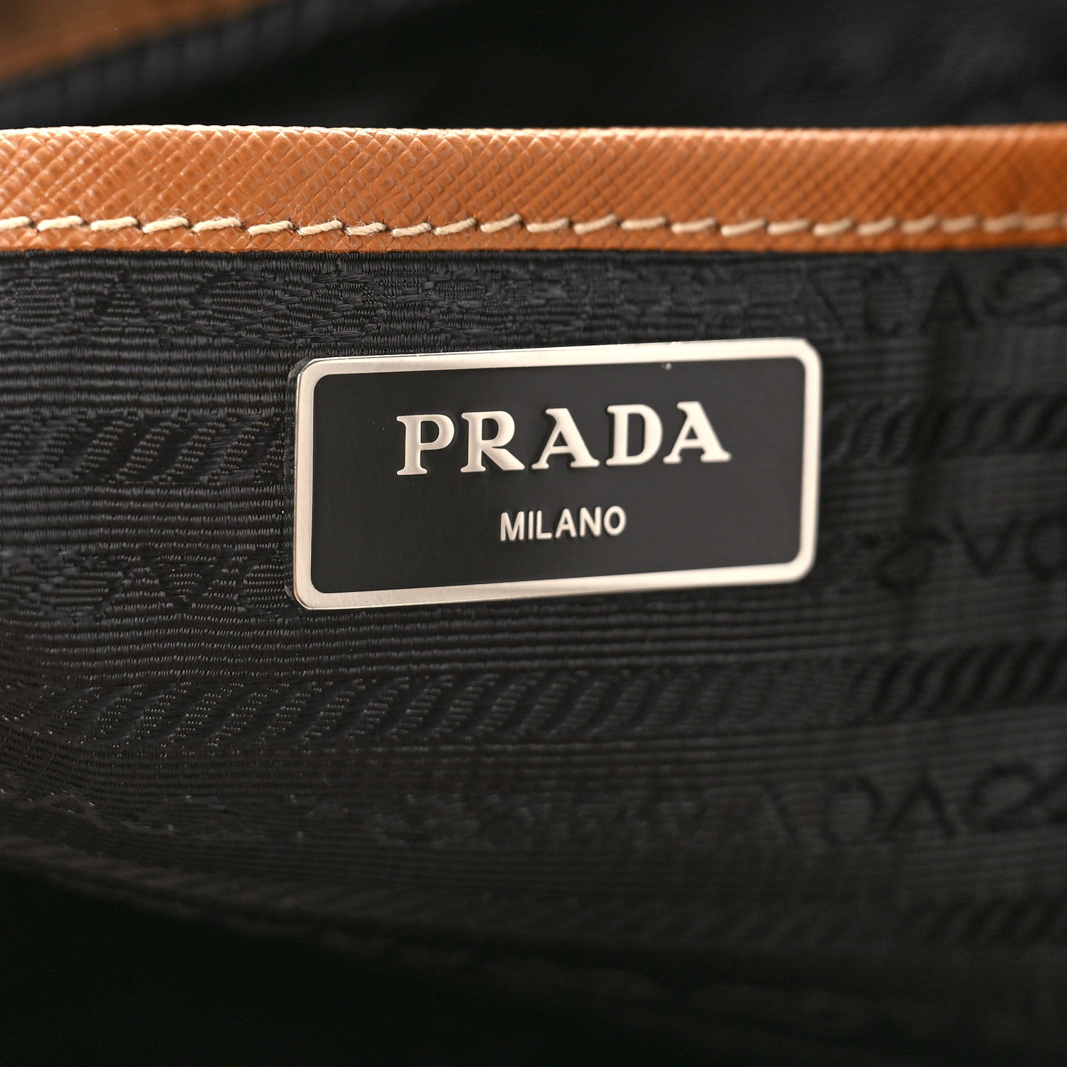 Prada Nylon Vela Saffiano Backpack Mimetico Caramel 6 of 8