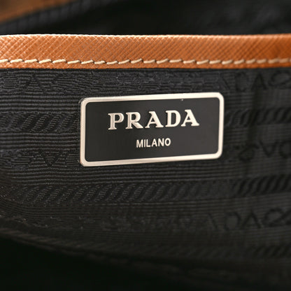 Prada Nylon Vela Saffiano Backpack Mimetico Caramel 6 of 8
