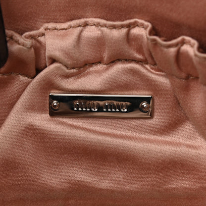 Miu Miu Nappa Matelasse Crystal Flap Clutch Black 6 of 12