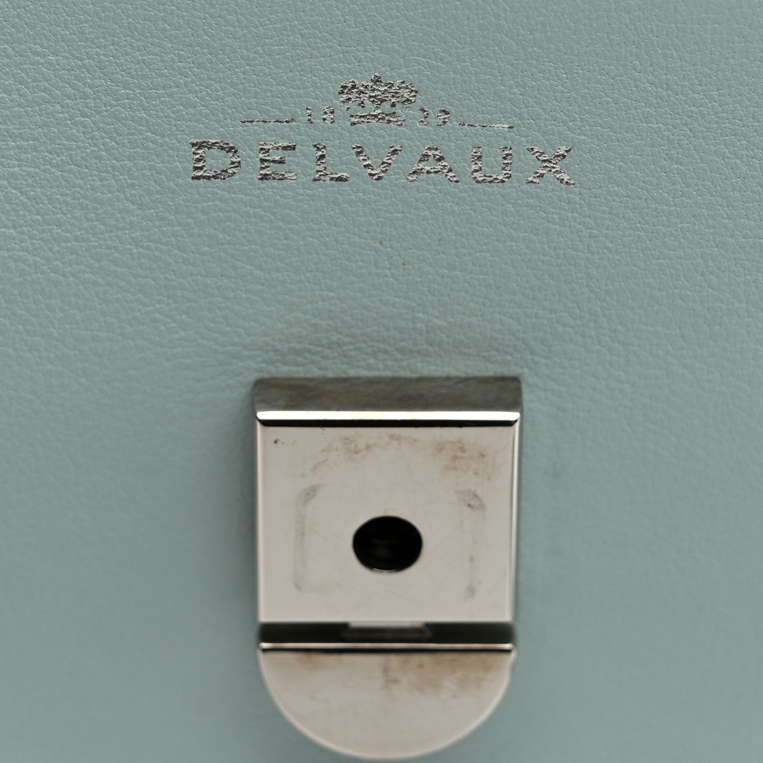 Delvaux Calfskin CM Tempete Satchel Light Blue 6 of 13