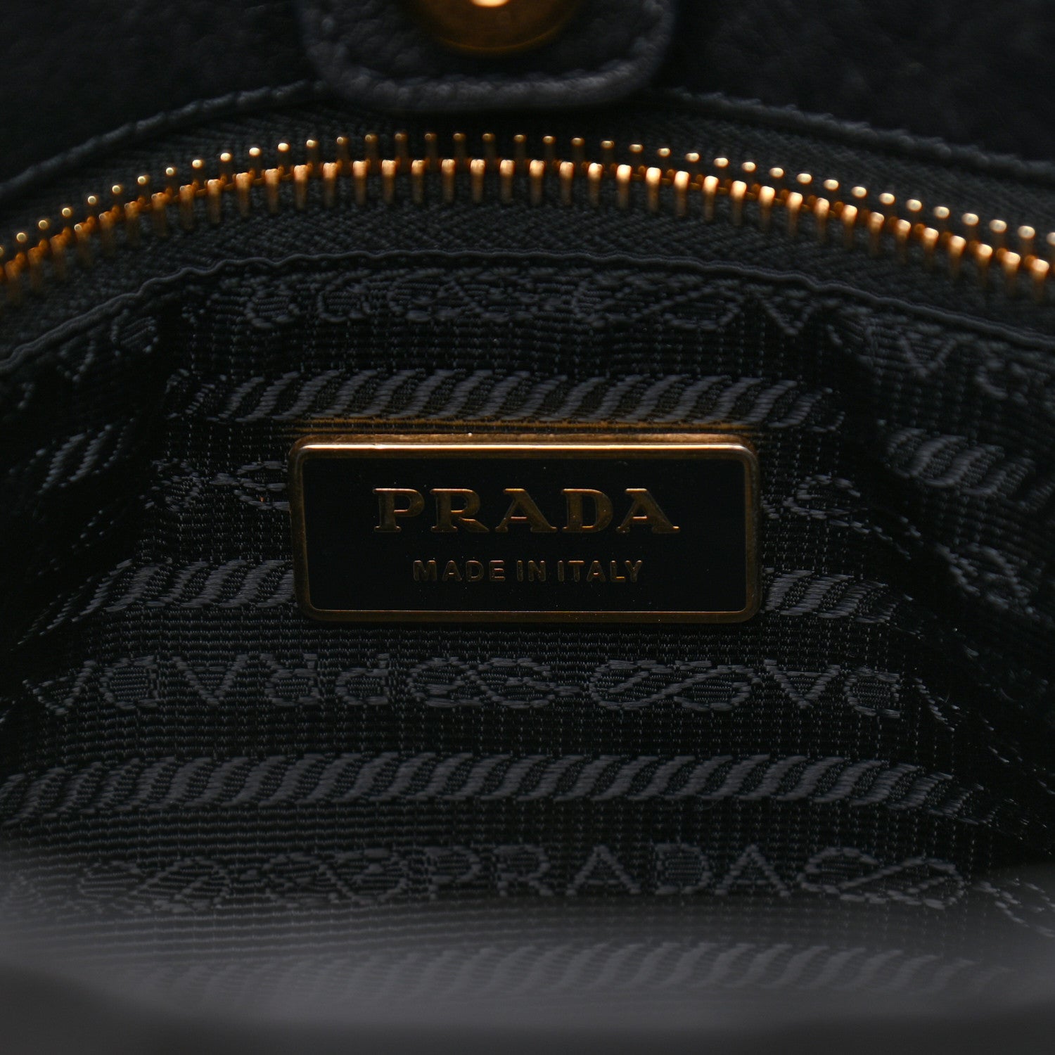 Prada Tessuto Nylon Soft Calfskin Tote Black 6 of 11