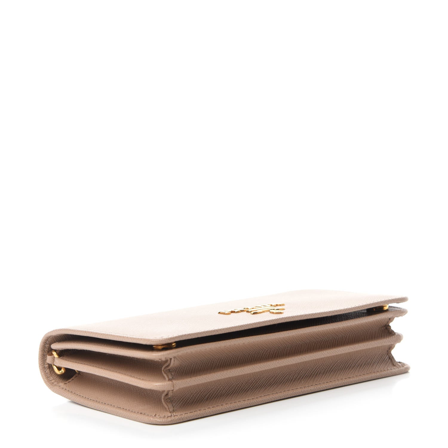 Prada Saffiano Lux Chain Wallet Cammeo 4 of 9
