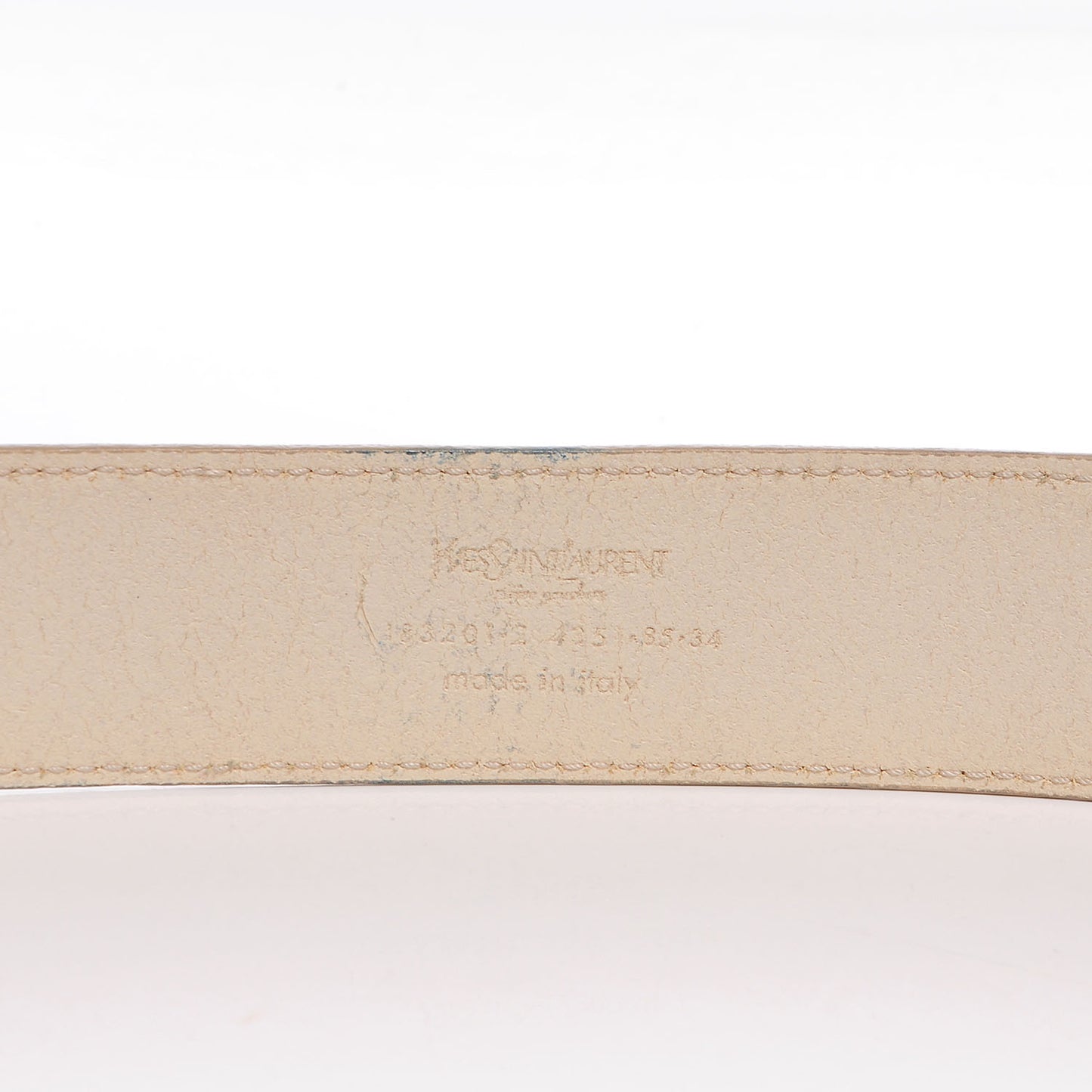 Leather Belt 85 34 White