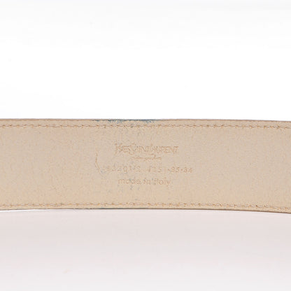 Saint Laurent Leather Belt 85 34 White 4 of 4