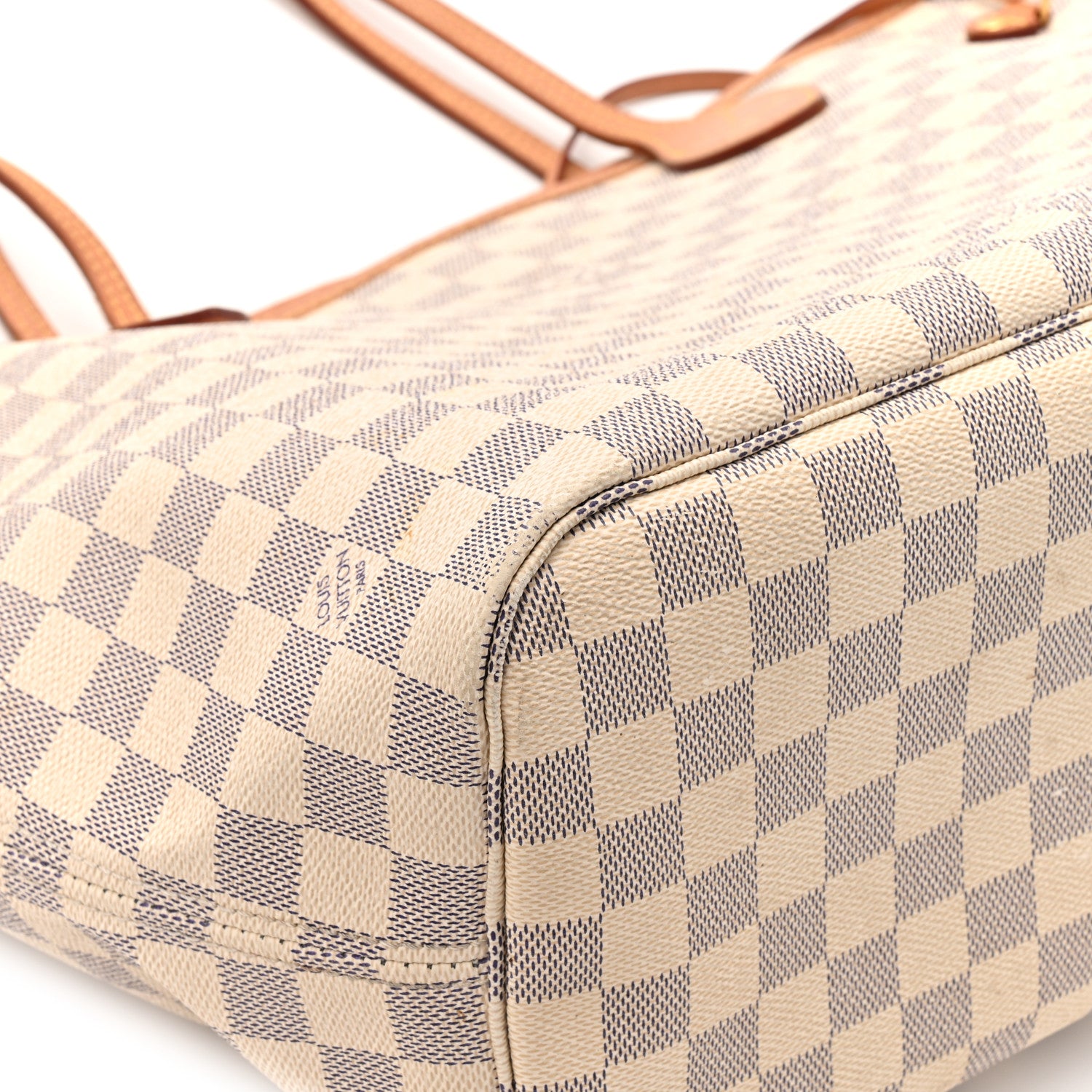 Louis Vuitton Damier Azur Neo Neverfull MM Rose Ballerine 10 of 17