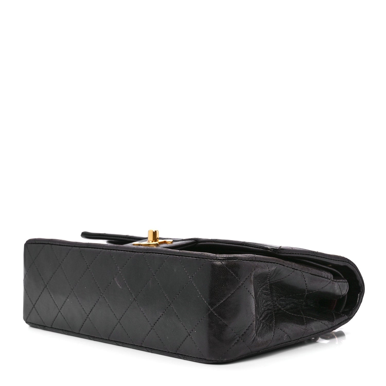 Chanel Lambskin Quilted Small Double Flap Black 10 of 13