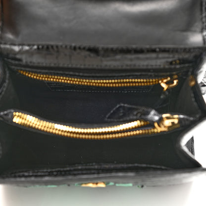 Nancy Gonzalez Crocodile Floral Lily Top Handle Bag 5 of 10