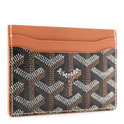 Goyard Goyardine Saint Sulpice Card Holder Black Gold 3 of 7