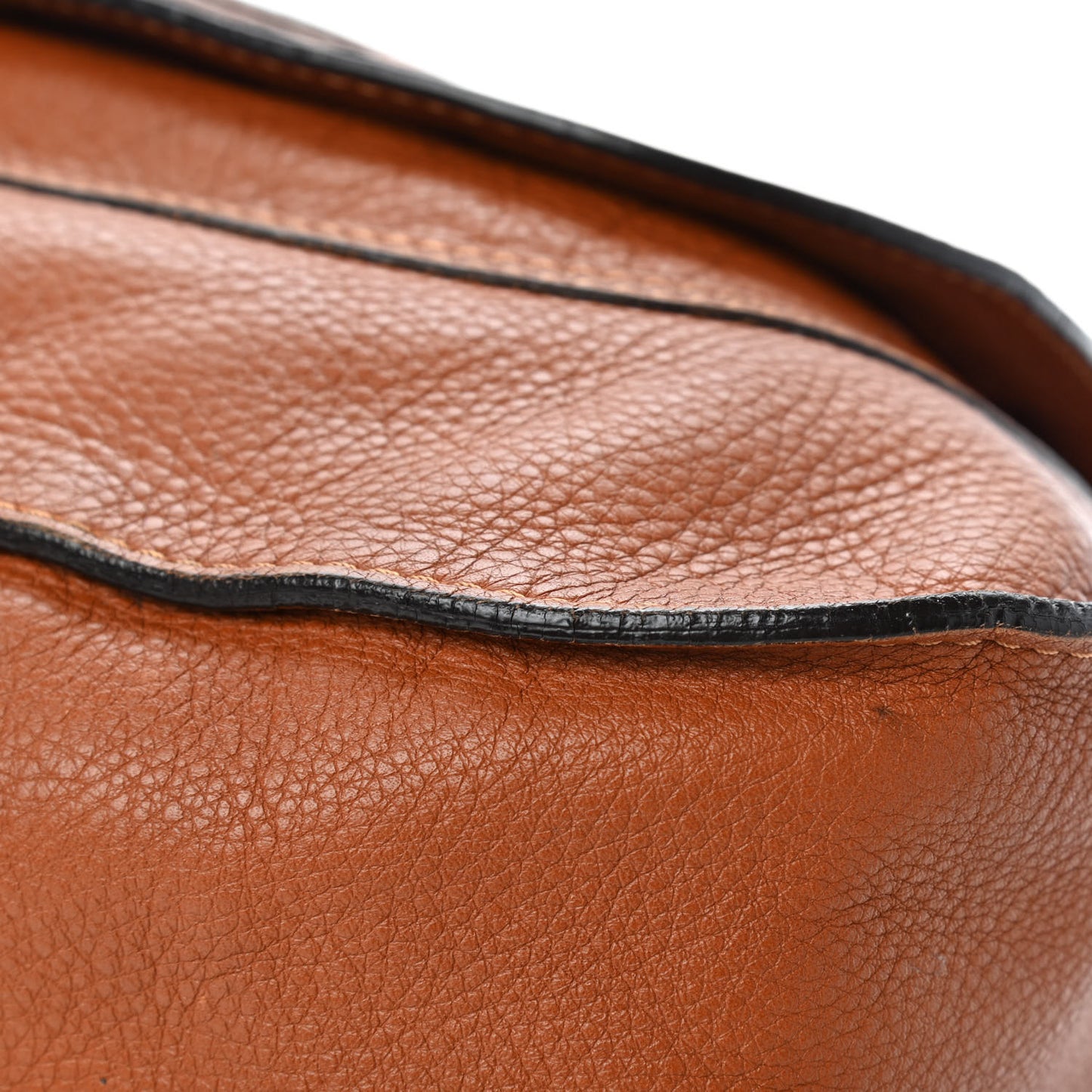 Calfskin Large Marcie Satchel Tan