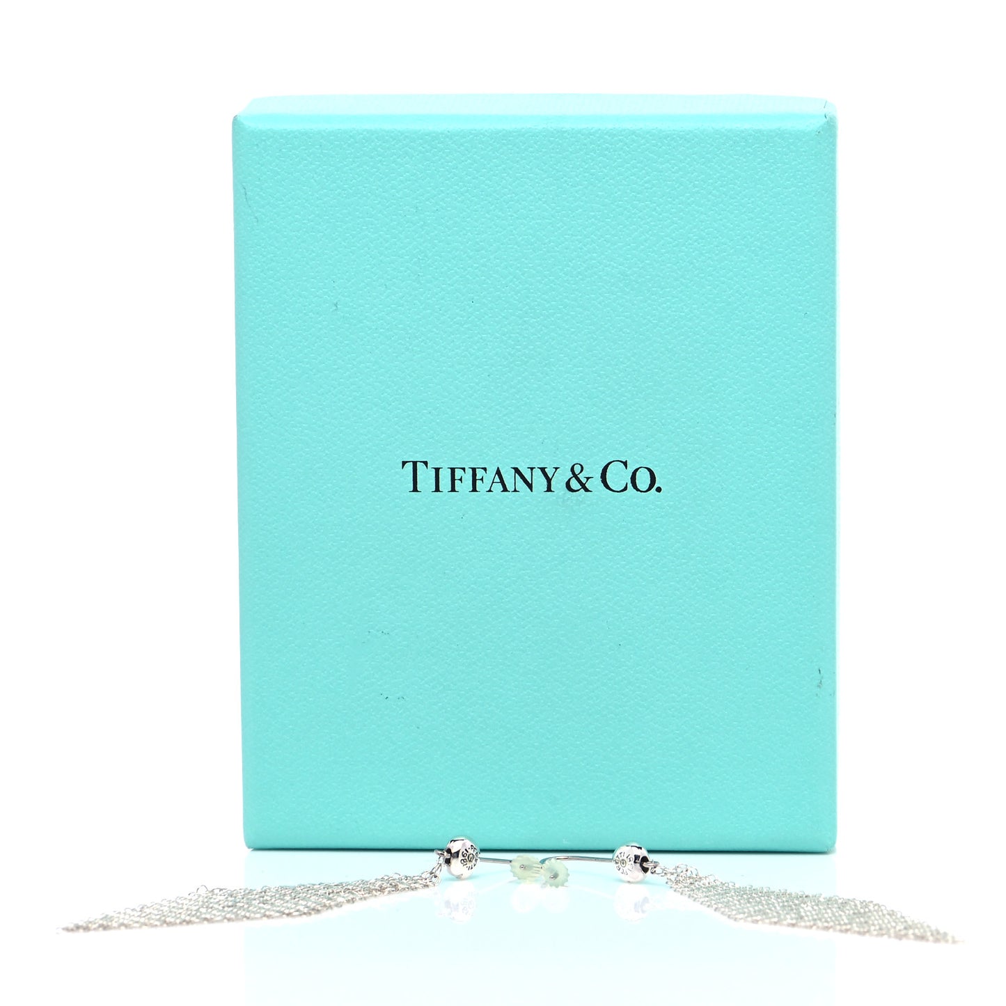 Sterling Silver Elsa Peretti Mesh Earrings