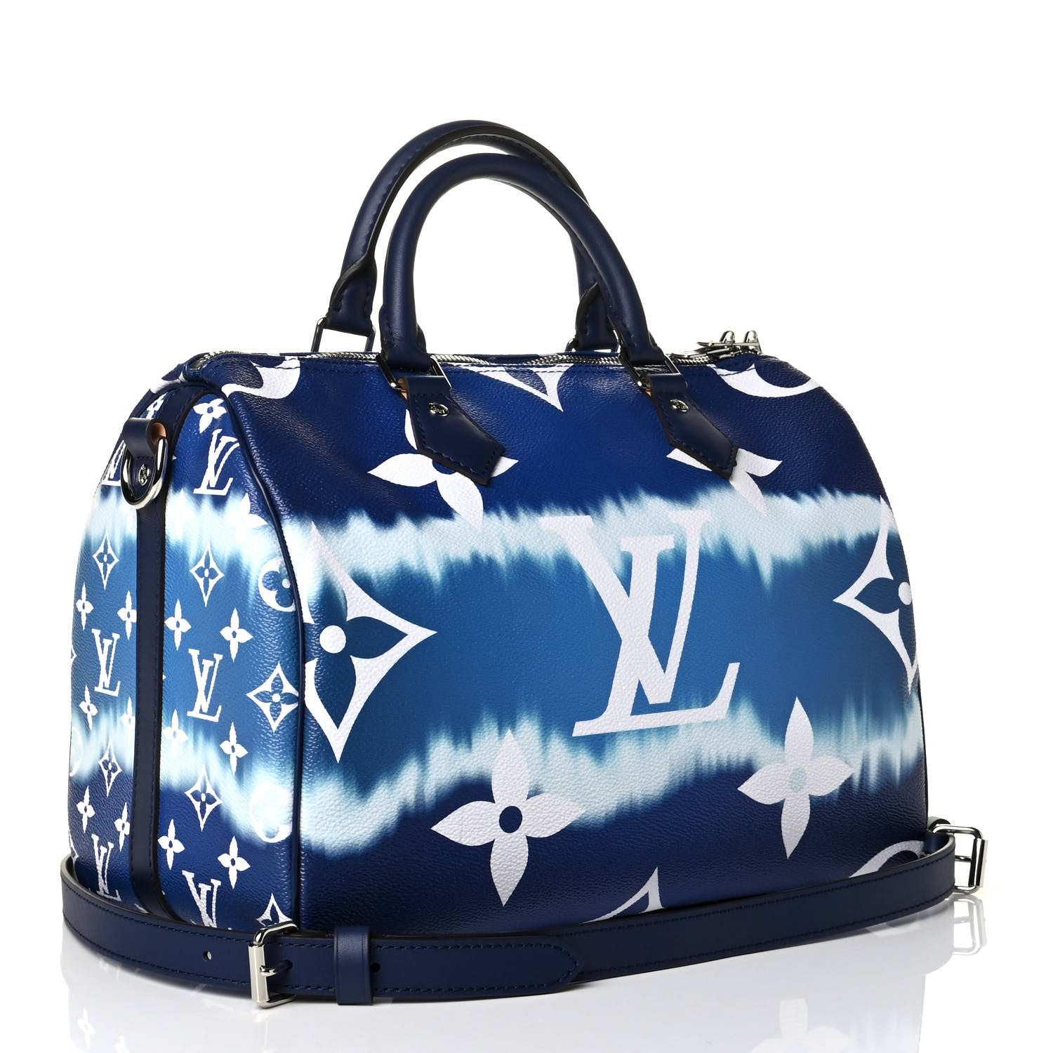 Louis Vuitton Monogram Escale Speedy Bandouliere 30 Blue 2 of 6