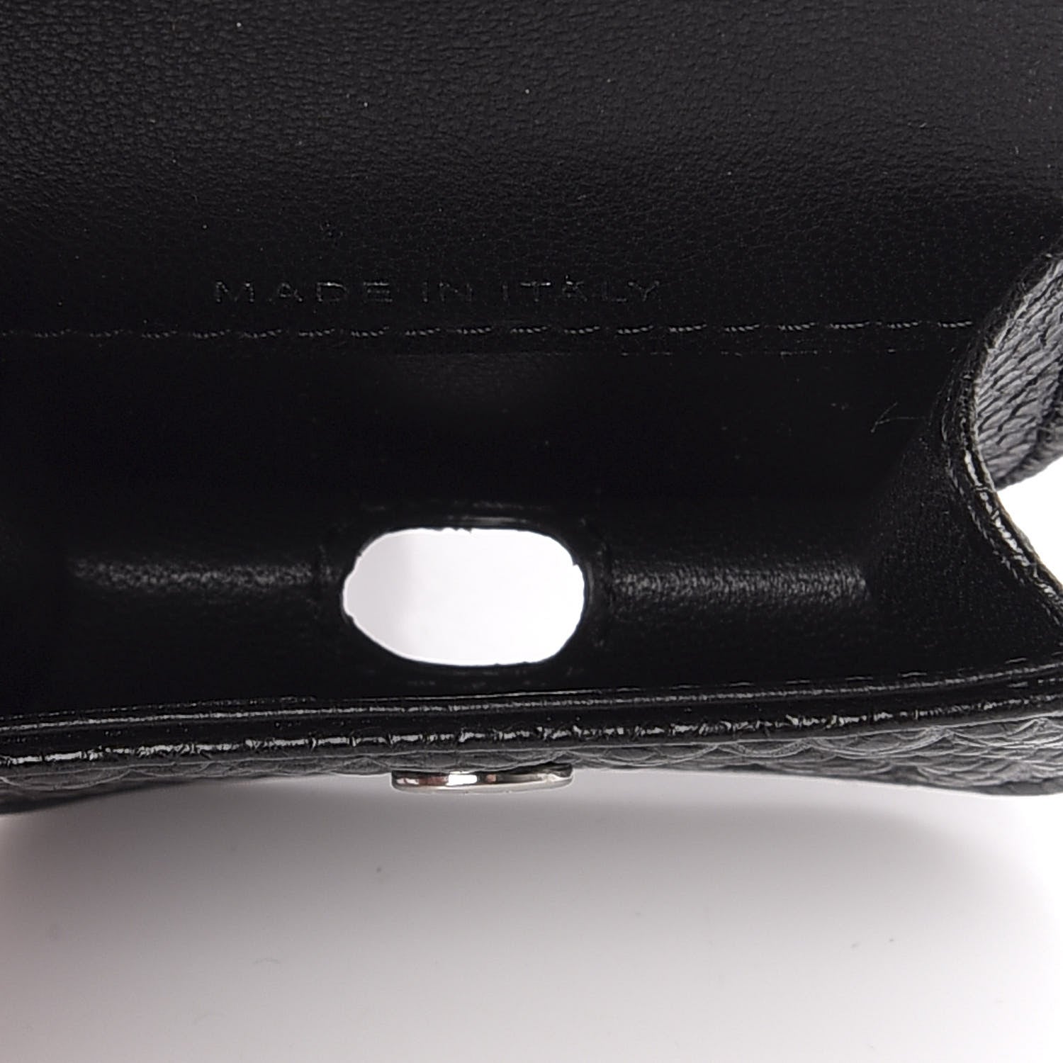 Chanel Caviar Camellia Embossed Airpods Pro Case Black 6 of 9