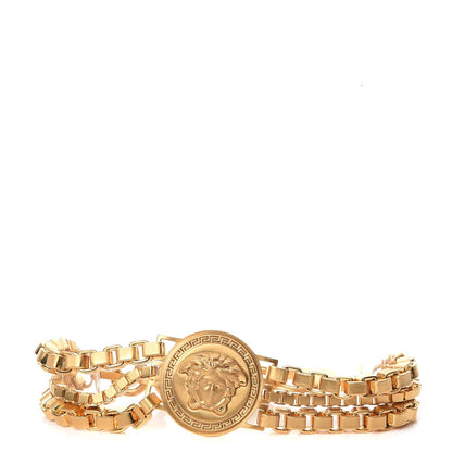 Versace Bijoux Box Chain Medusa Bracelet Gold 1 of 8