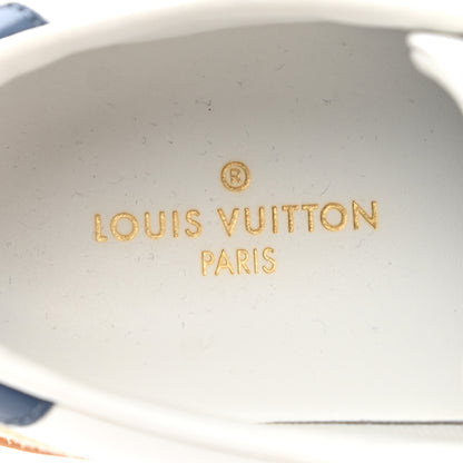 Louis Vuitton Calfskin Frontrow Sneakers 37.5 Blue 6 of 17