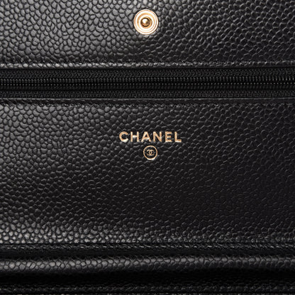 Chanel Caviar Quilted Wallet On Chain WOC Black 8 of 12