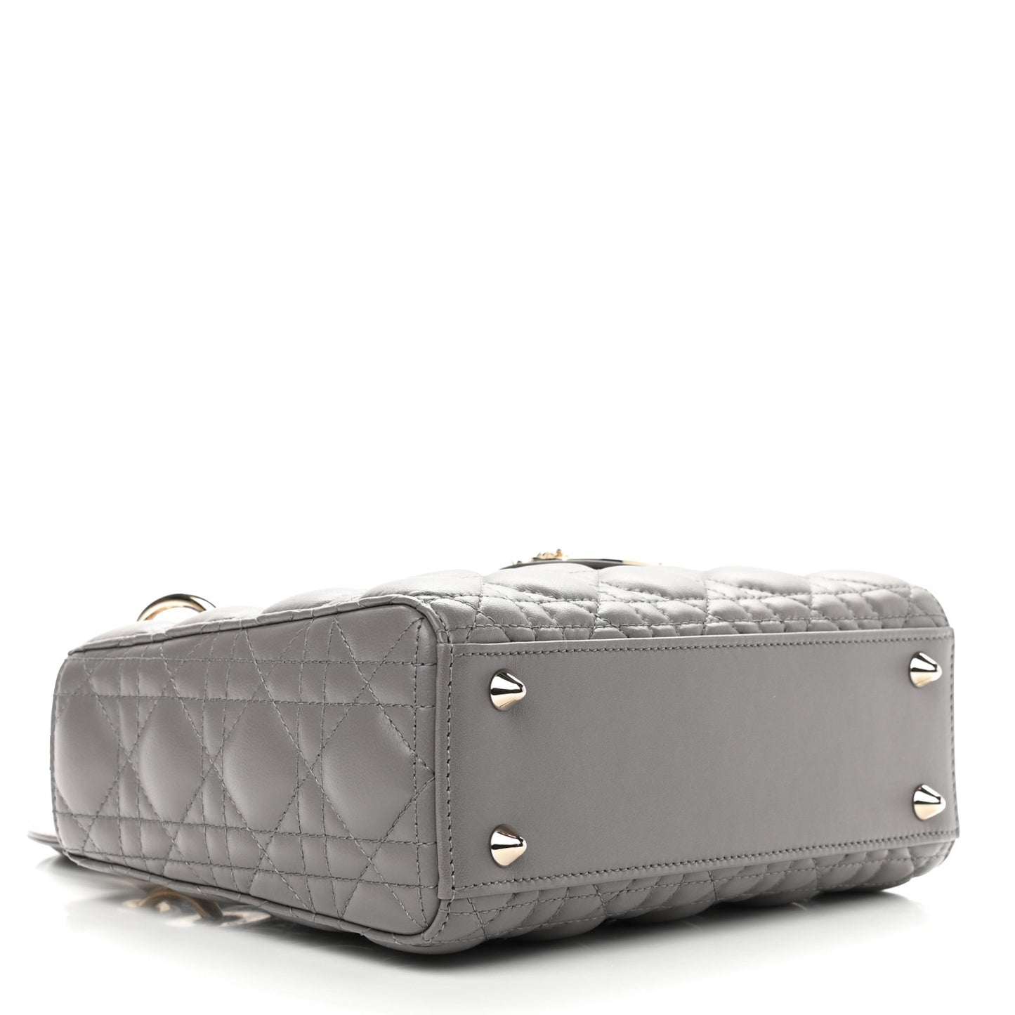 Lambskin Cannage Small My ABCDior Lady Dior Grey