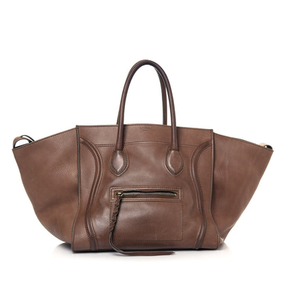 Celine Supple Calfskin Medium Phantom Luggage Taupe 1 of 20