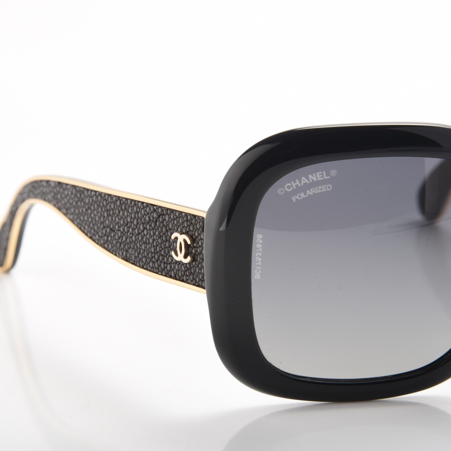Chanel Stingray Polarized CC Sunglasses 5272-Q Black 7 of 8
