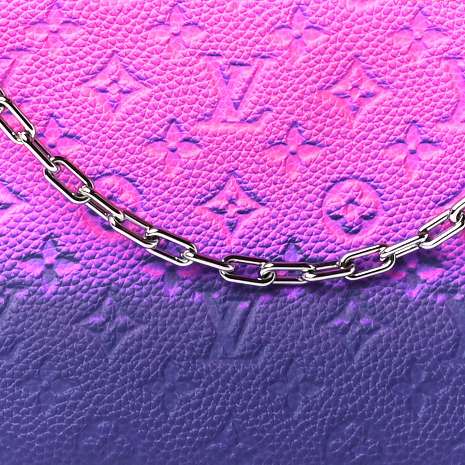 Louis Vuitton Taurillon Illusion Trio Pouch Bleu Rose 9 of 12