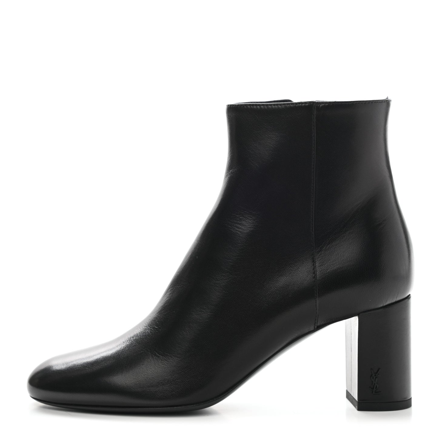 Calfskin Loulou 70 Ankle Boots 37.5 Black