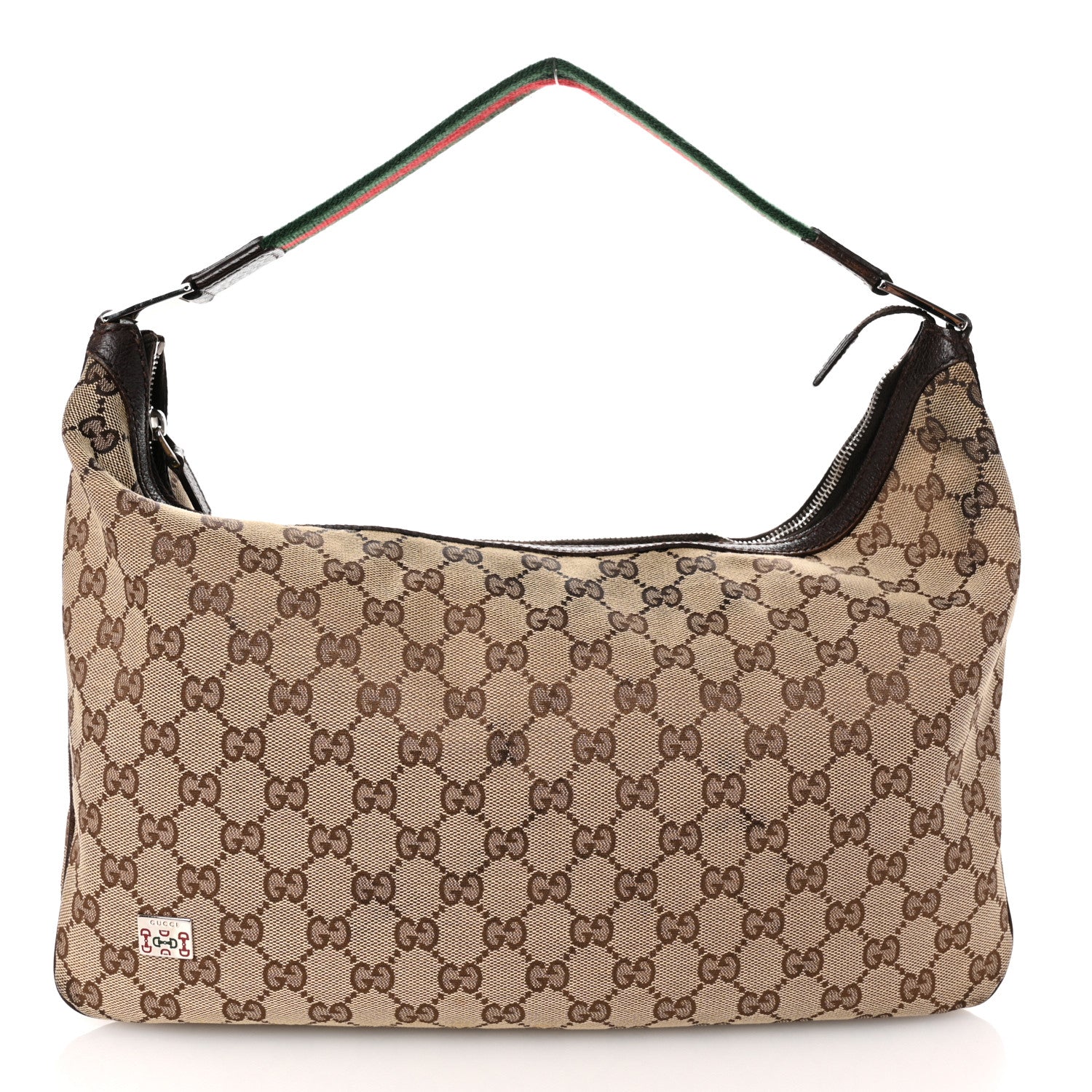 Gucci Monogram Medium Pop Hobo Dark Brown 1 of 10