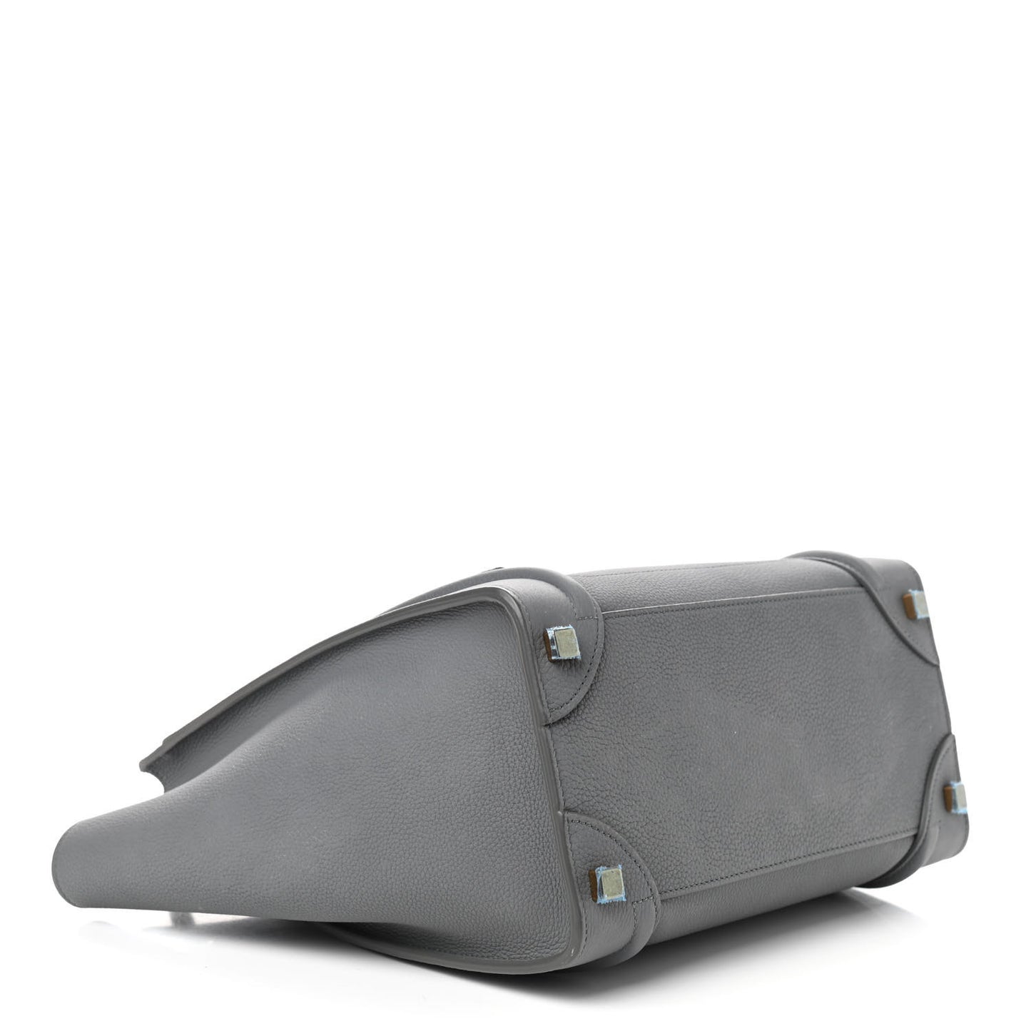 Baby Drummed Calfskin Micro Luggage Kohl