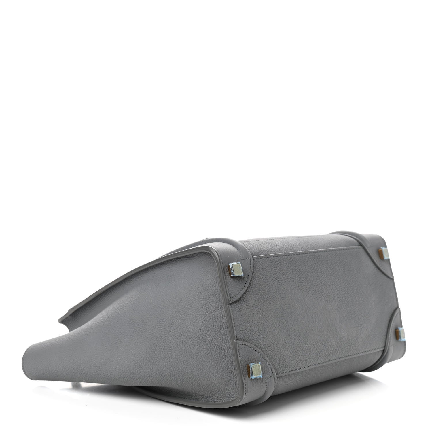 Celine Baby Drummed Calfskin Micro Luggage Kohl 4 of 12