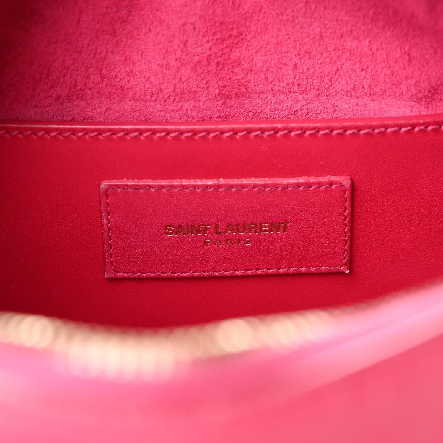 Saint Laurent Calfskin Classic Baby Duffle Fuchsia 6 of 13